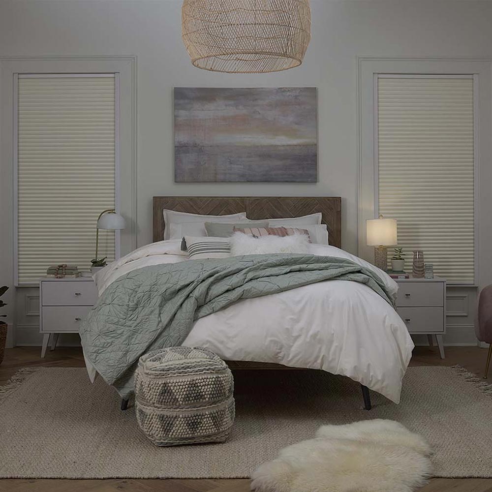 Custom  Blackout Cellular Shades Cordless