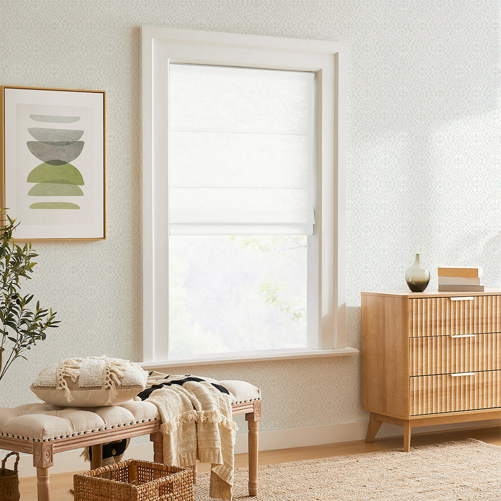Bella Custom Linen Roman Shades