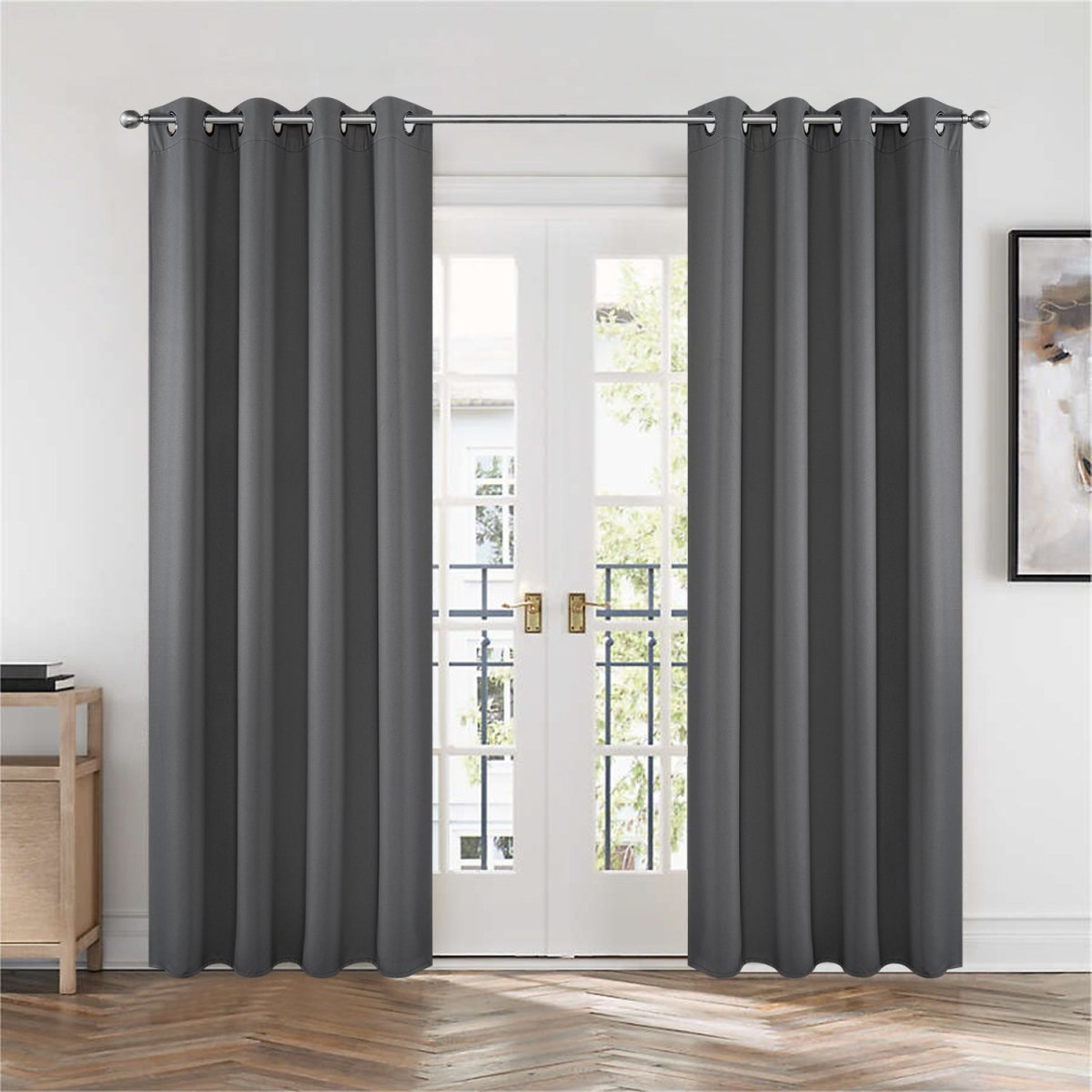 OUOIO Blackout Curtains Thermal Insulated Long Curtains& Drapes 2 Panels Set for Living Room and Bedroom Windows