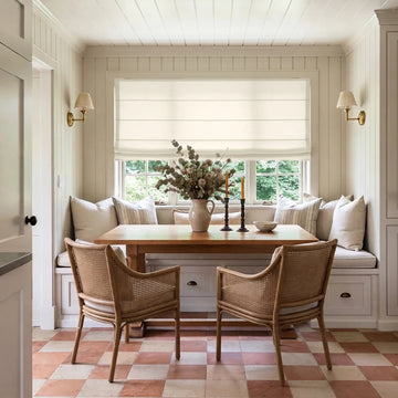 Aster Linen Light Filtering Custom Roman Shade | OUOIO