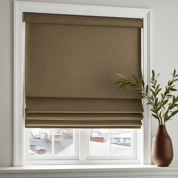 OUOIO Custom 100% Blackout Roman Shades