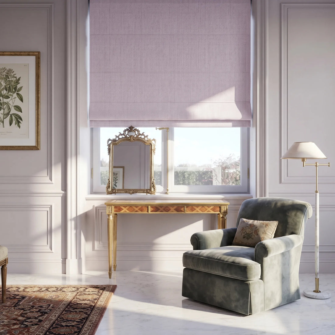 Rowan Linen Blackout Custom Roman Shade | OUOIO