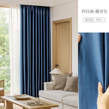 Hest Readymade Linen Curtain Pleated