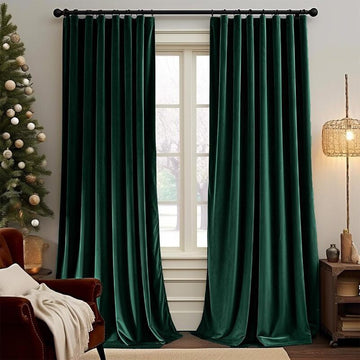 Hermesius Custom Velvet Blackout Curtain Pleated