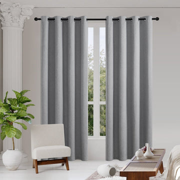 OUOIO 100% Blackout Curtains Thermal Insulated Long Curtains & Drapes